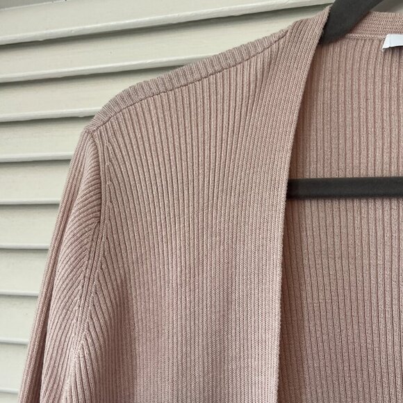 Diane von Furstenberg open 'Sloan' cardigan pink large EUC - Picture 5 of 8